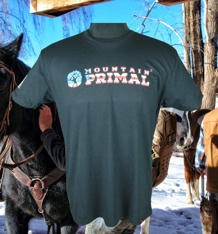 USA Logo Mountain Primal T-Shirt