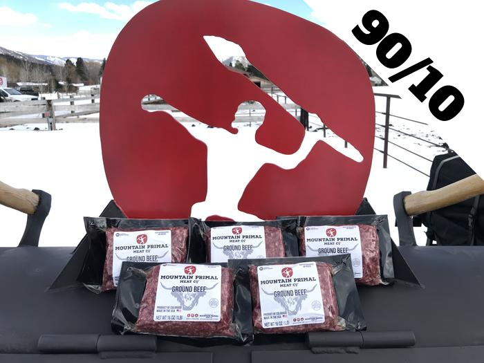 Mountain Primal’s 90/10 Ground Beef Stockpile Package